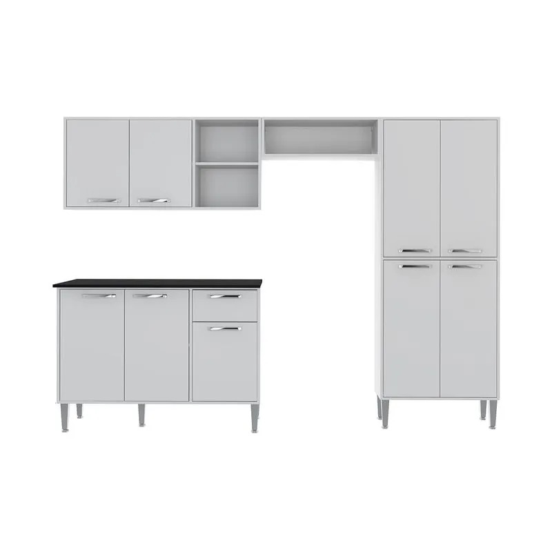 imagem de Armário de Cozinha Compacta Xangai Plus  Branco - Multimóveis